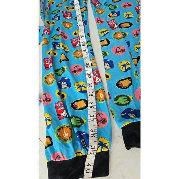 Good Mythical Stickers Pajamas 2pc Set Large Top and Bottom Loungewear Bamboo - Picture 6 of 9